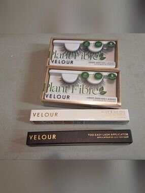 Plant Fibre Velour Vegan False Eyelashes - Black